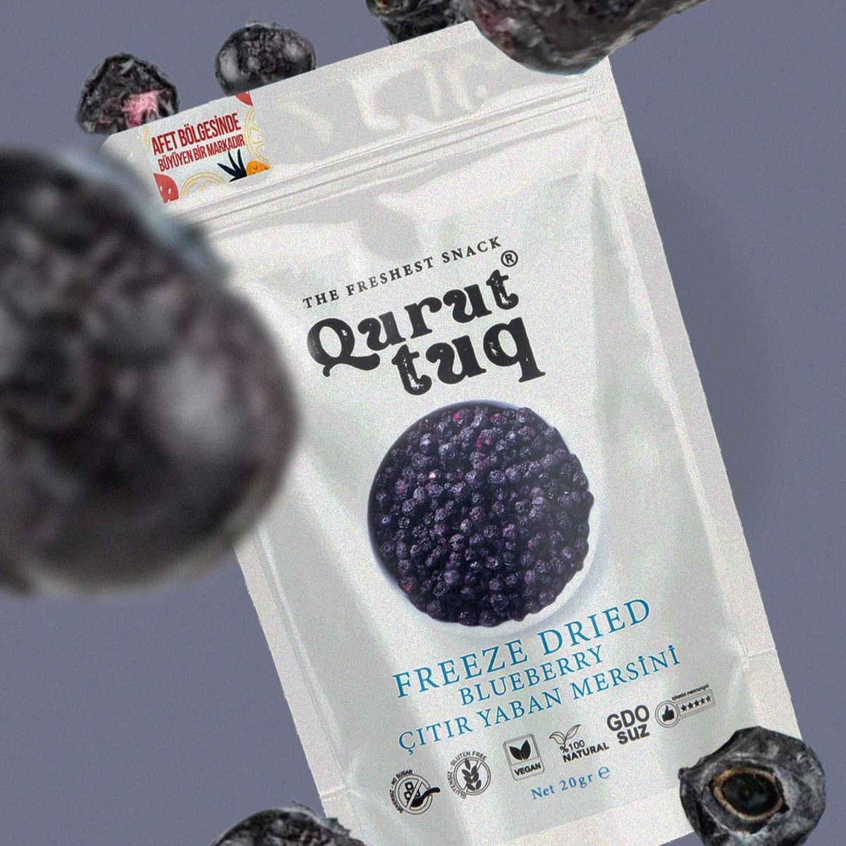 Freeze Dried Dondurularak Kurutulmuş Yaban Mersini 20g
