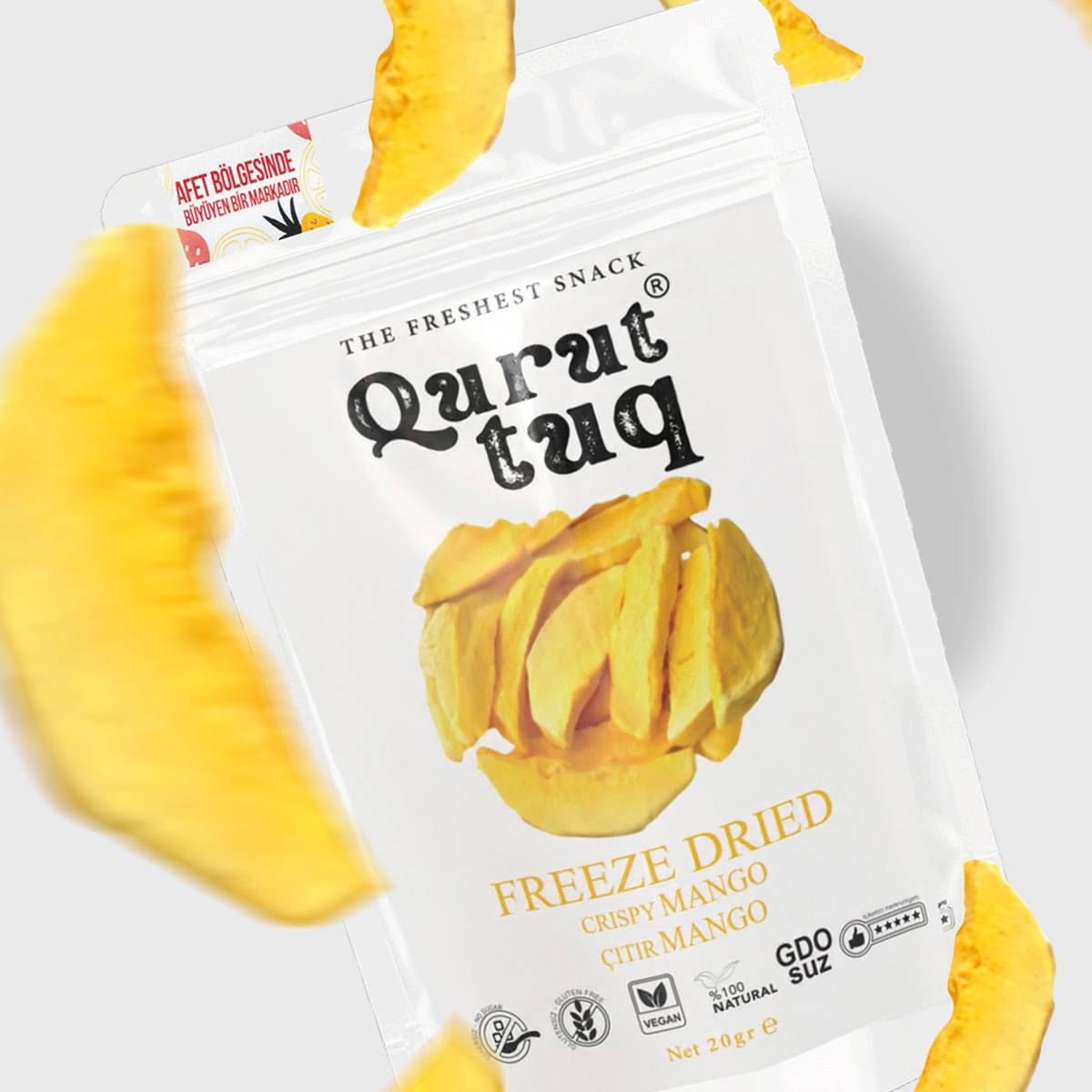 Freeze Dried Dondurularak Kurutulmuş Çıtır Mango 20g 
