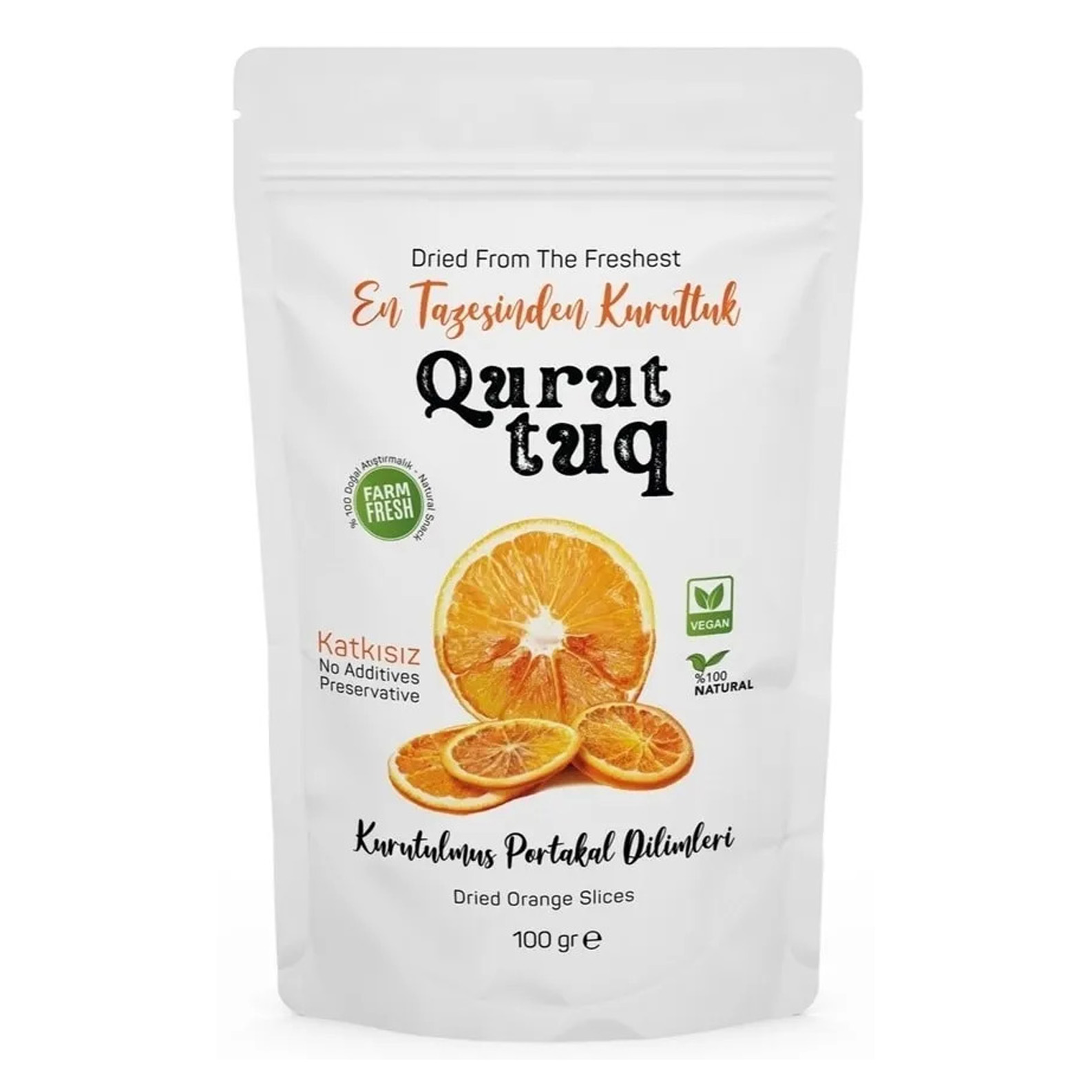 Air Dried Kurutulmuş Portakal 100gr